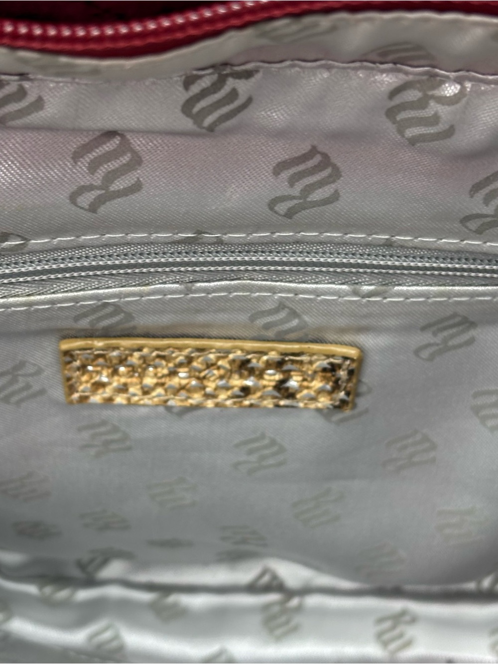 Vintage Y2K Rocawear Red Monogram Shoulder Bag Snakeskin Buckle Purse Handbag - Picture 8 of 10